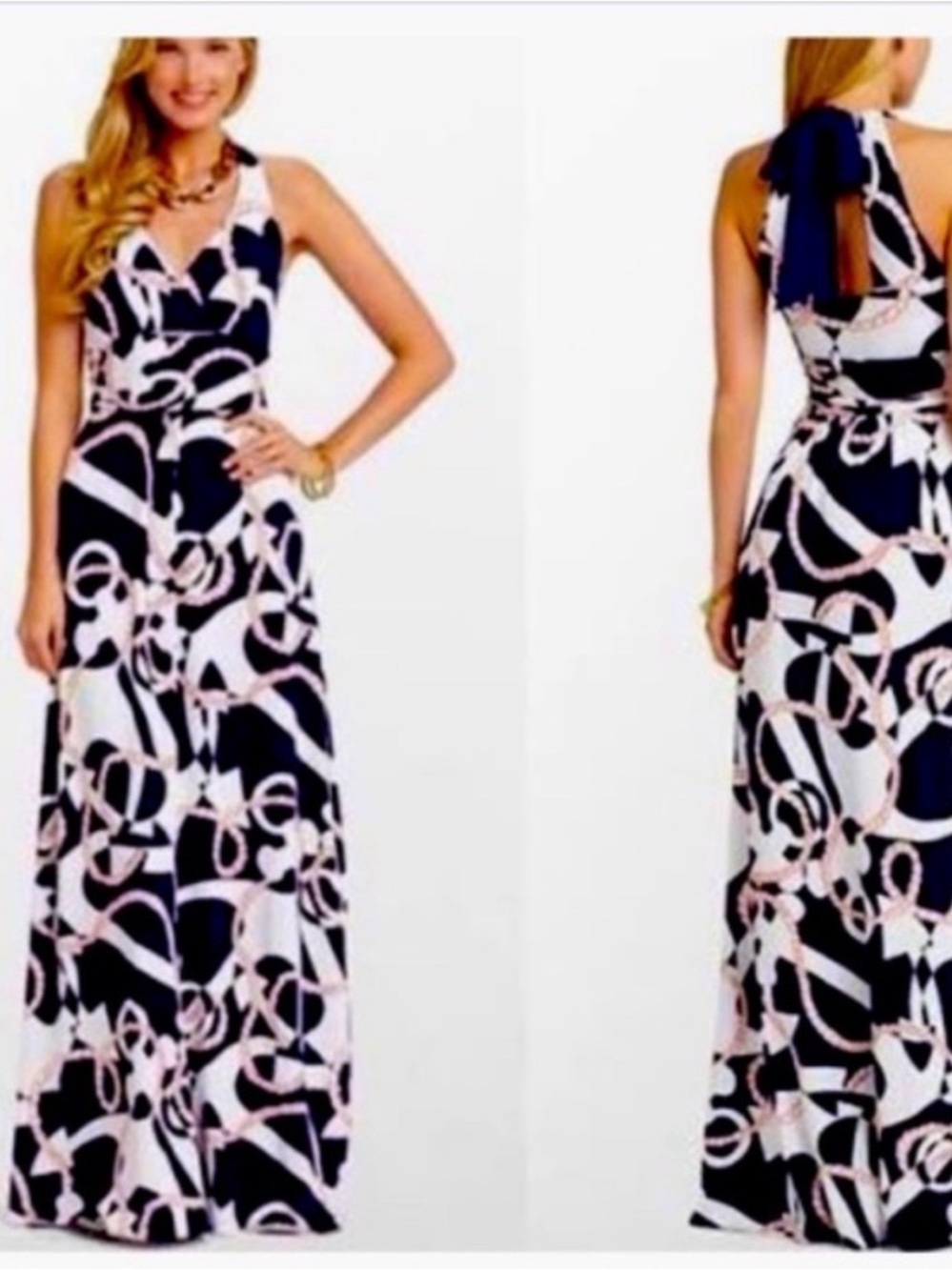 Lilly P - Amanda Halter Maxi Dress 🚢 ⚓️